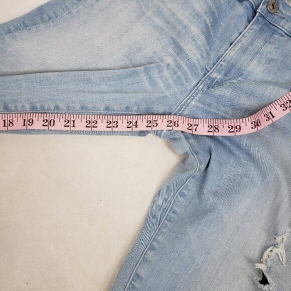 AG Adriano Goldschmied Legging Ankle Jeans Light Wash Size 30 Distressed - Picture 13 of 14